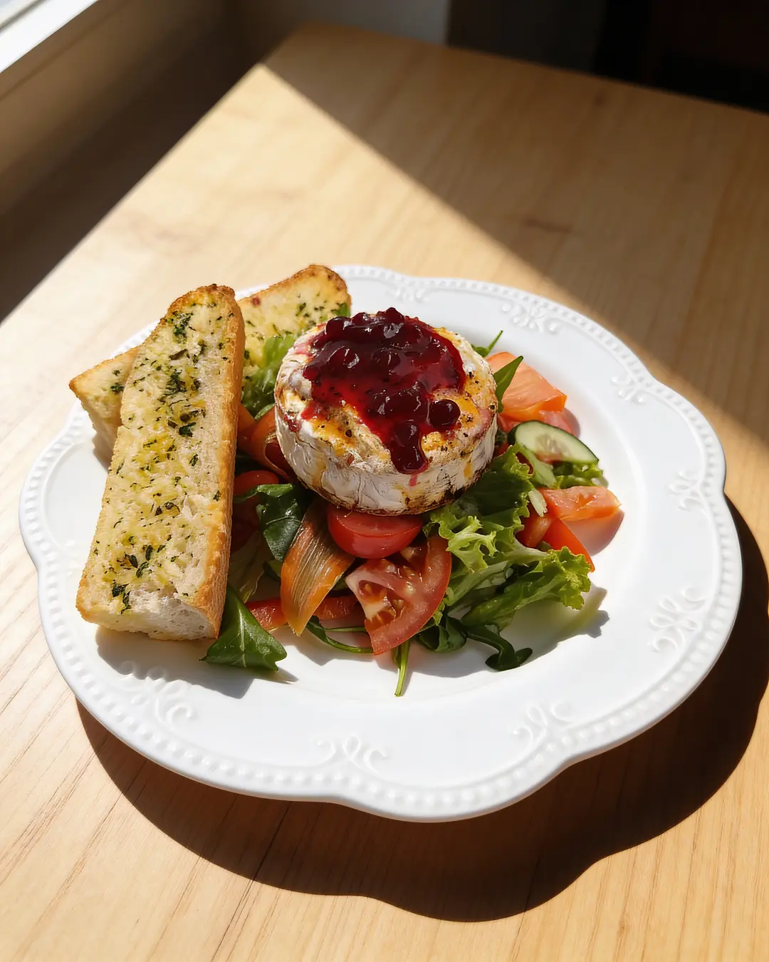 Profesionálně upravená fotografie jídla pro sociální sítě gastro podniků pomocí AI