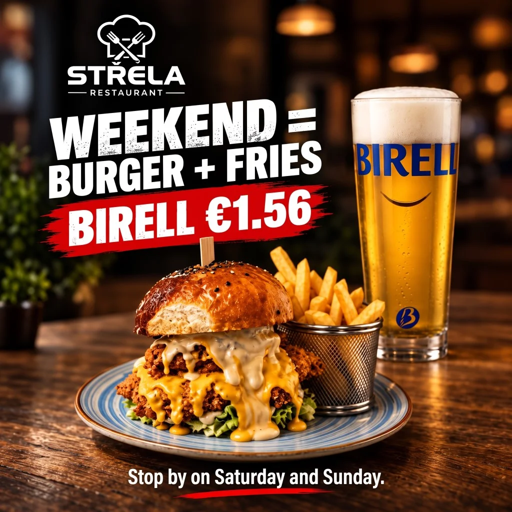 Weekend burger and fries with Birell offer