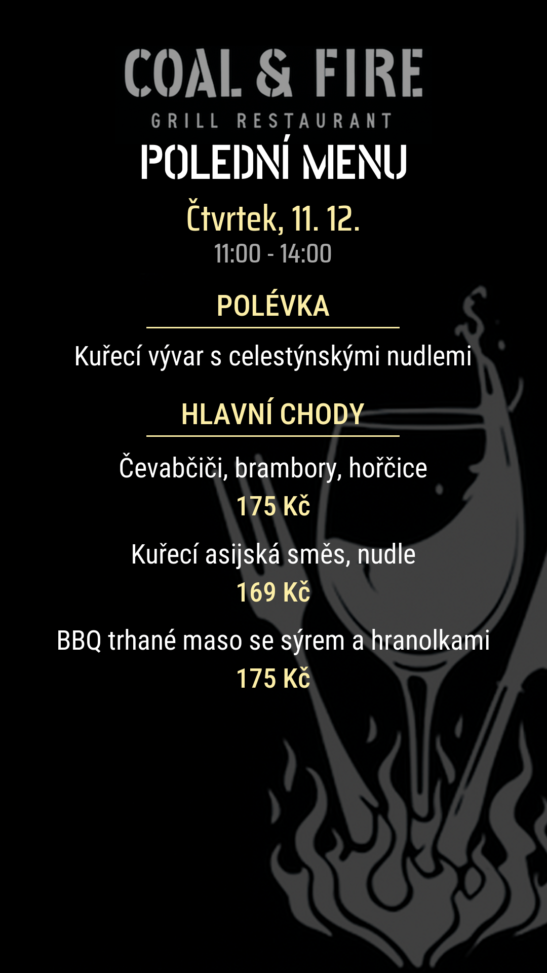 Automaticky vytvořené denní menu pro sociální sítě restaurací - správa obsahu pro gastro podniky